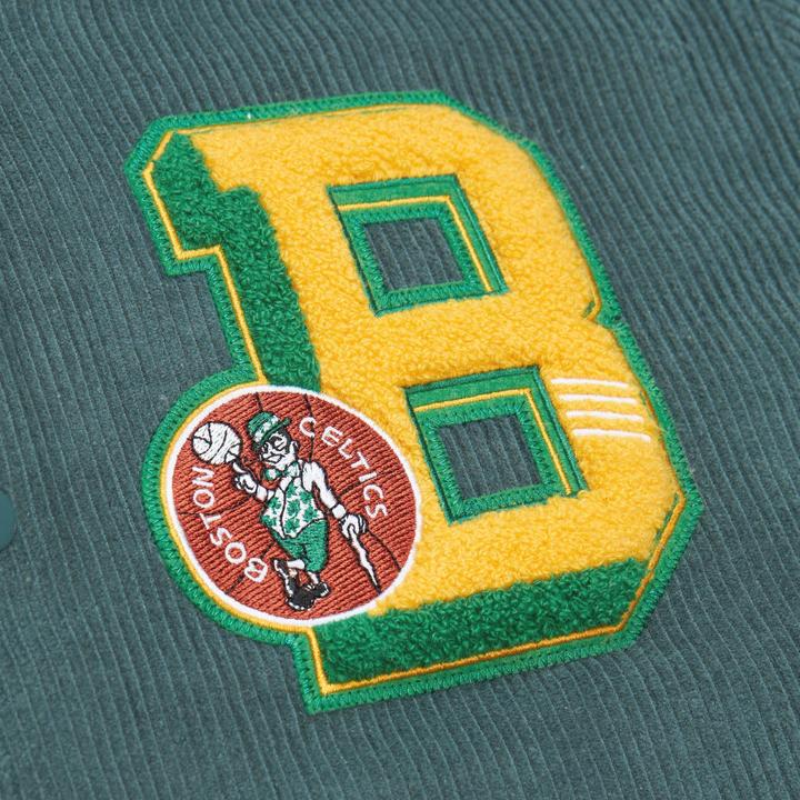 Actual product image Mitchell & Ness M&N Varsity Corduroy Sherpa College Jacket - Boston Celtics - S (S)