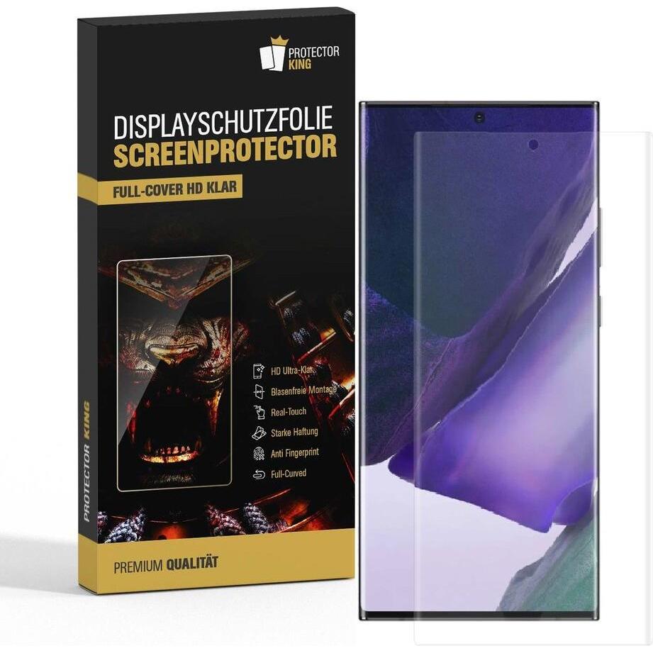 Protectorking 4x Premium Displayschutzfolie 3D KLAR (4 Stück, Samsung Galaxy Note 20 Ultra), Smartphone Schutzfolie