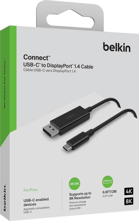 Produktbild Belkin DisplayPort – USB Typ-C (2 m, DisplayPort, USB Typ C)