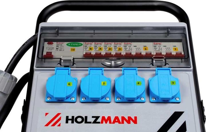 Produktbild Holzmann CEE Stromverteiler SSV32A 400 V 32 A (CEE 32/5, CEE)