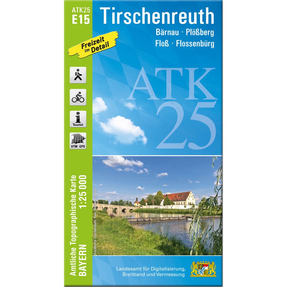 ATK25-E15 Tirschenreuth (Amtliche Topog, Landkarte