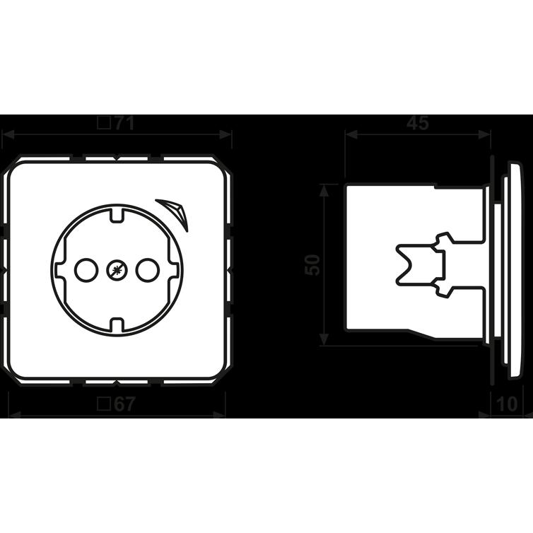 Thumbnail - JUNG, Steckdose, BTCD1521SWW HOME SCHUKO