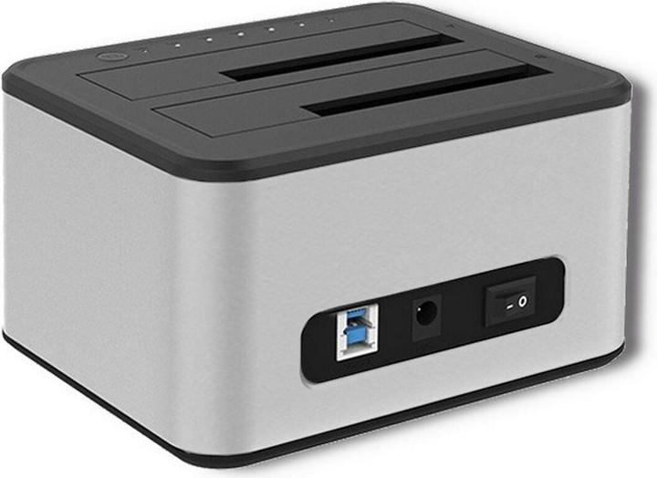 Image du produit Qoltec 50316 2x HDD/SSD docking station 2.5/3.5inch SATA USB 3.0 Cloning