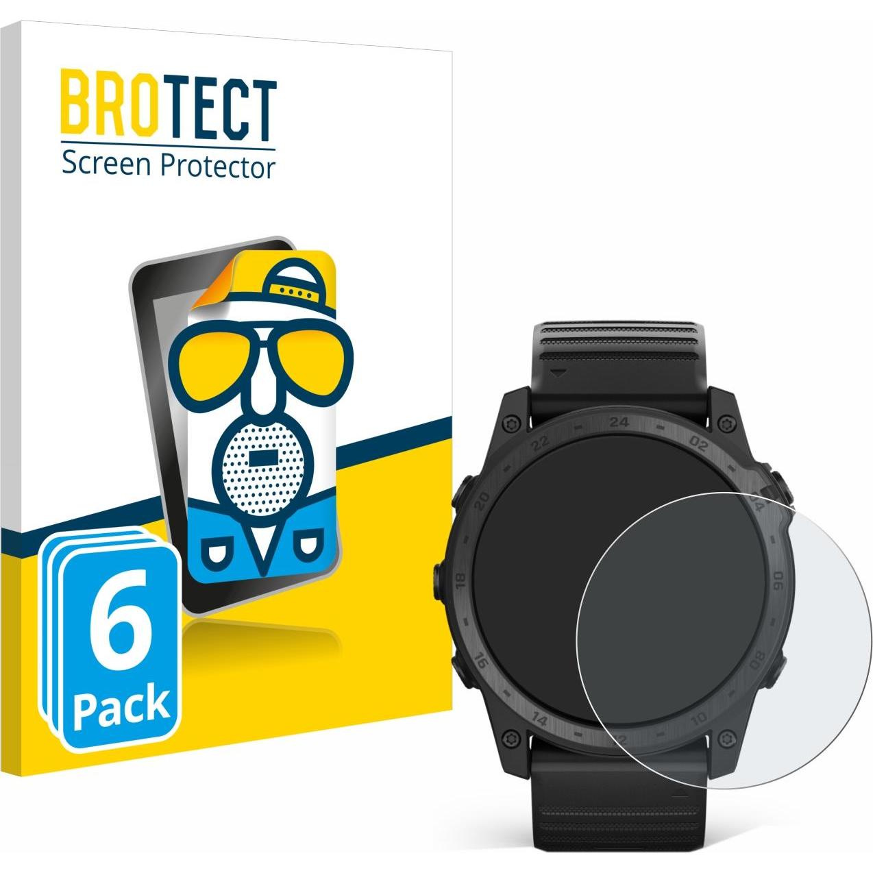 BROTECT Entspiegelungs-Schutzfolie Displayschutz Matt, Smartwatch Schutzfolie, Grau