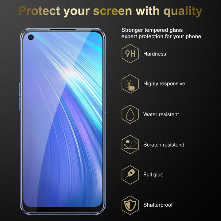Produktbild Cadorabo Tempered Schutzglas für Realme 6 4G / 6s (1 Stk., Apple iPhone 6, Apple iPhone 6s)