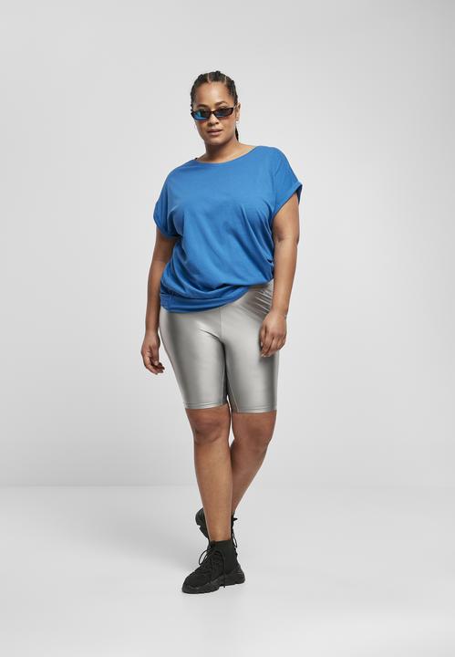 Actual product image Urban Classics Ladies Highwaist Shiny Metallic Cycle Shorts (5XL)