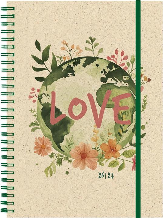 Simplex Schulagenda Graspaier Weekly A6 2026/2027, Love