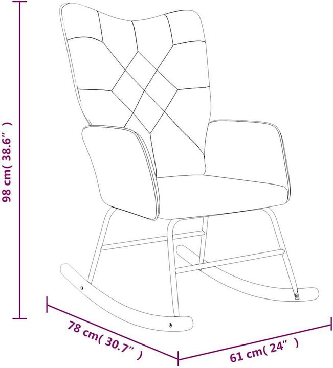 Immagine prodotto vidaXL Schaukelstuhl