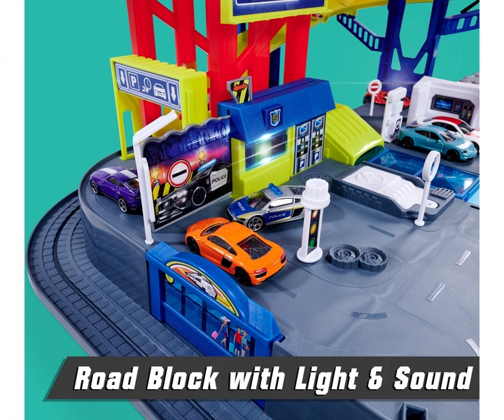 Actual product image Majorette Super Chase Center+5 vehicles