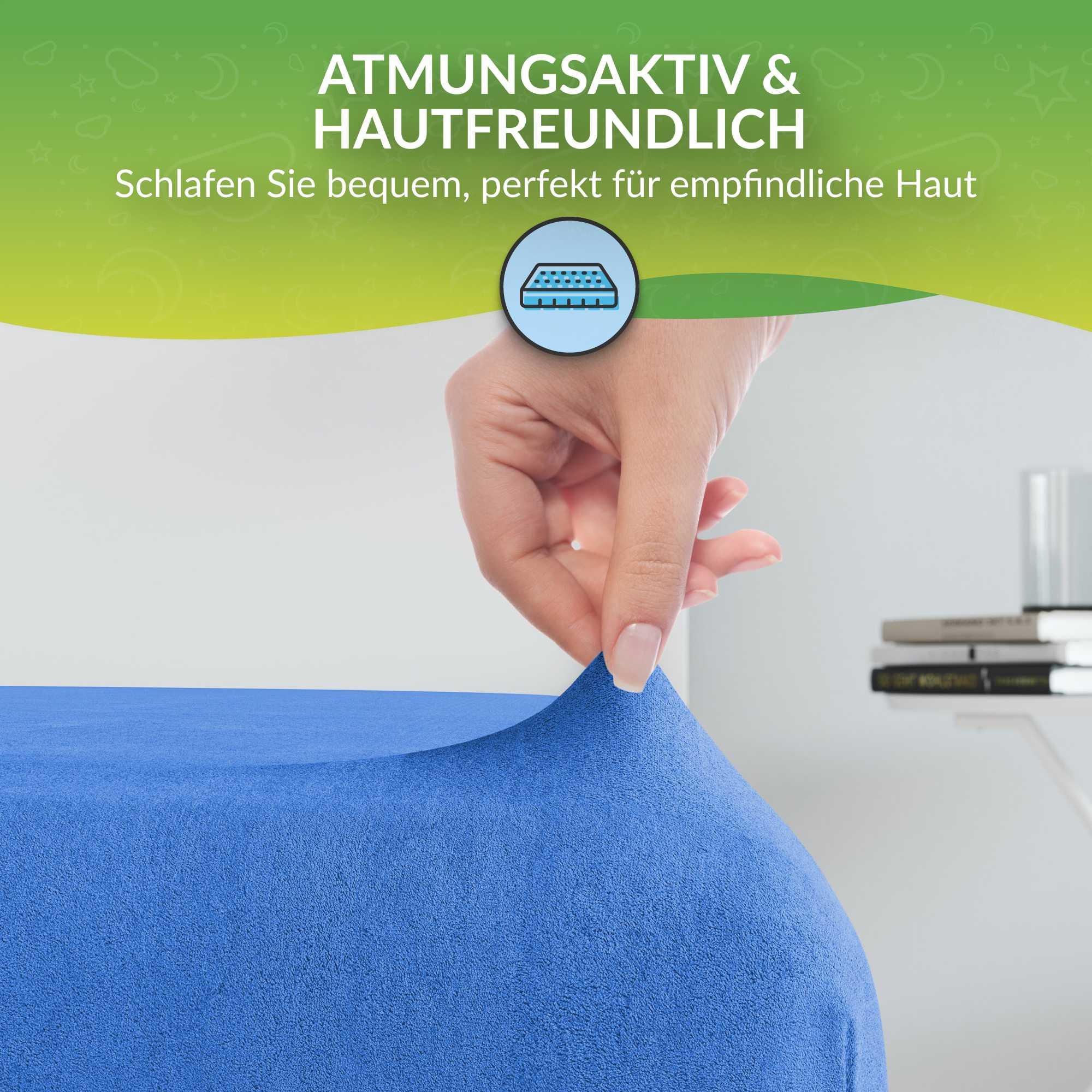 Thumbnail - Etérea, Fixleintuch, Frottee Spannbettlaken (60 x 120 - 70 x 140 cm)