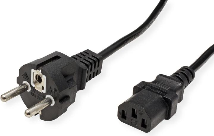 Actual product image Value Mains cable, straight IEC socket (0.60 m)