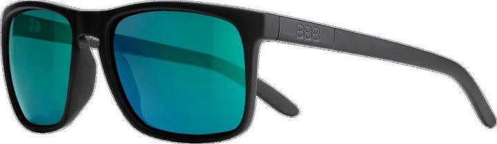 Produktbild BBB Brille Town PZ PC MLC schwarz (Schwarz matt, grün - blau polarisierende Gläser)