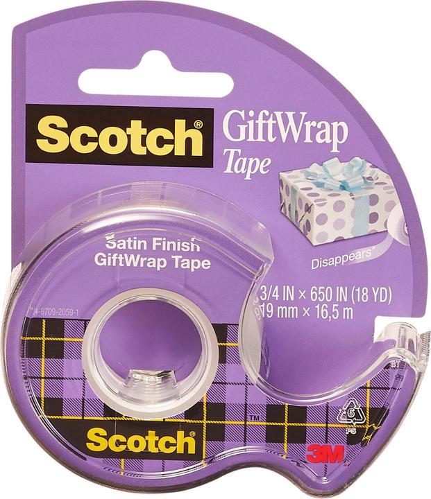 Actual product image Scotch Adhesive tape GiftWrap on dispenser