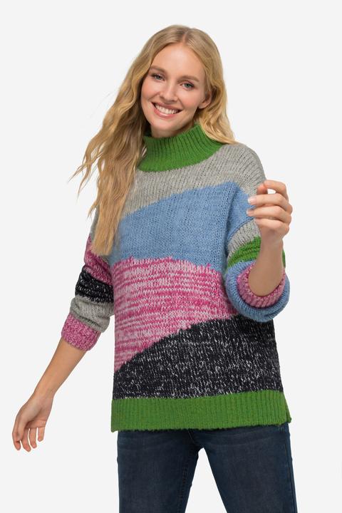 Produktbild Laurasøn Rollkragen-Pullover, Colorblocking (S)