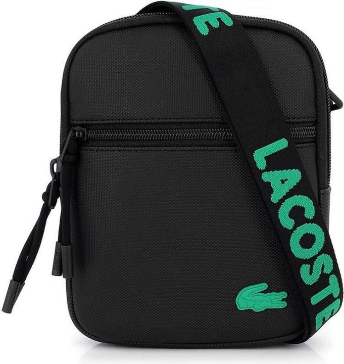 Produktbild Lacoste Small LCST Slimline Piqué Tasche - Schwarz