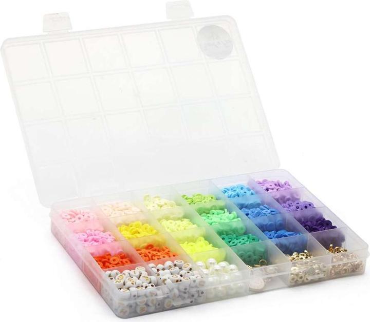 Actual product image Toymax Pearl 'n Fun - Heishi Fimo pearl mix w/accessories - Pastel colours (714202)