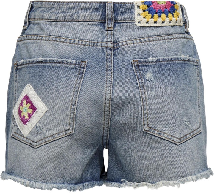 Produktbild Only ONLZUMA Hohe Taille Normal geschnitten Jeans-Shorts Jeans-Shorts (L)