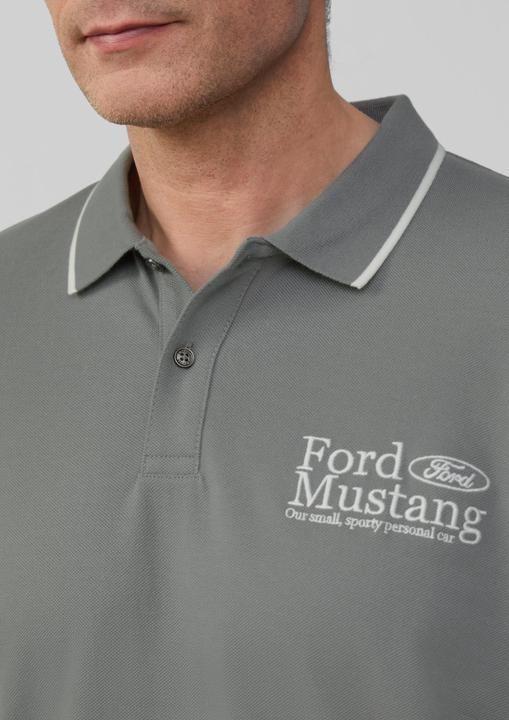 Produktbild S.Oliver Polo-Shirt Poloshirt aus Piqué mit Stickerei und Ford®-Artwork (XXL)