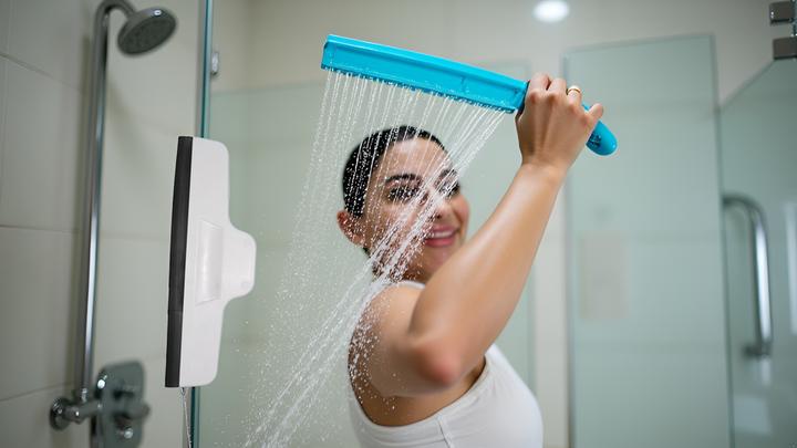 Produktbild Dusbad Komfort Glas&Duschabzieher für Dusche + Fenster gross Made in Germany