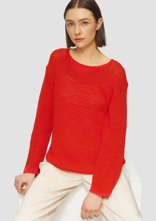 Produktbild S.Oliver Strickpullover Locker gestrickter Pullover mit Rundhalsausschnitt (40)