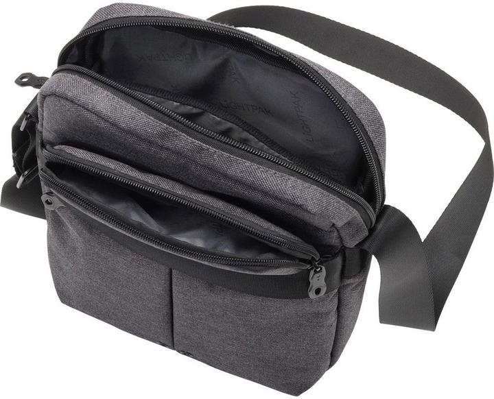 Immagine prodotto Lightpak Borsa a tracolla "EPSILON", poliestere, grigio