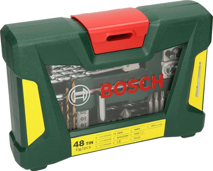 Produktbild Bosch Zubehör V-Line TiN-Bohrer- und Bit-Set (Innensechskant, Kreuz Pozidriv PZ, Schraubschlitz)
