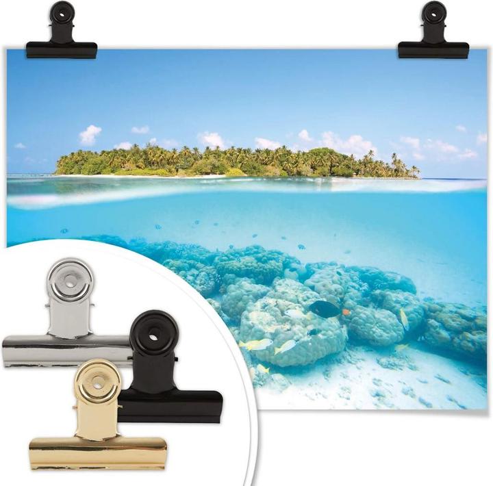 Image du produit Trenddeko Le monde sous-marin des Maldives (80 x 60 cm)