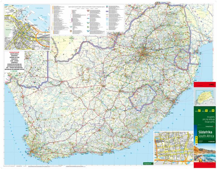 Immagine prodotto Sudafrica, carta stradale, 1:1.500.000, freytag & berndt