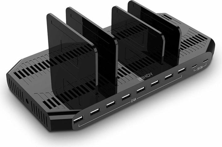 Lindy 120W 10 port USB charging station For charging up to 10 tablets and/or smartphones at the same time (120 W)
