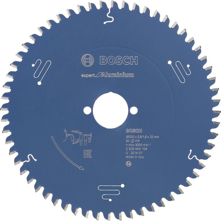Produktbild Bosch Professional Zubehör Kreissägeblatt Expert for Aluminium, 200 x 32 x 2,8 mm, 60