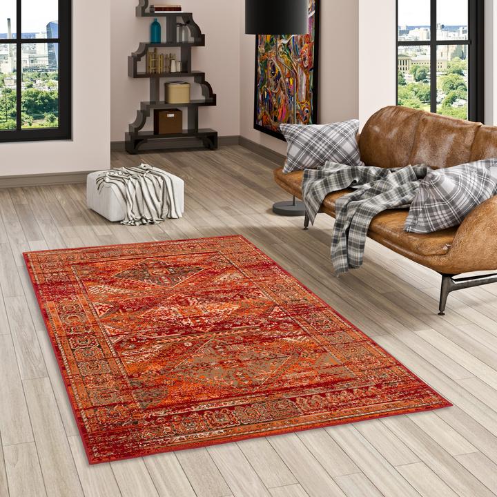 Actual product image Pergamon Designer Carpet Pop Vintage Oriental Border (120 x 170 cm)