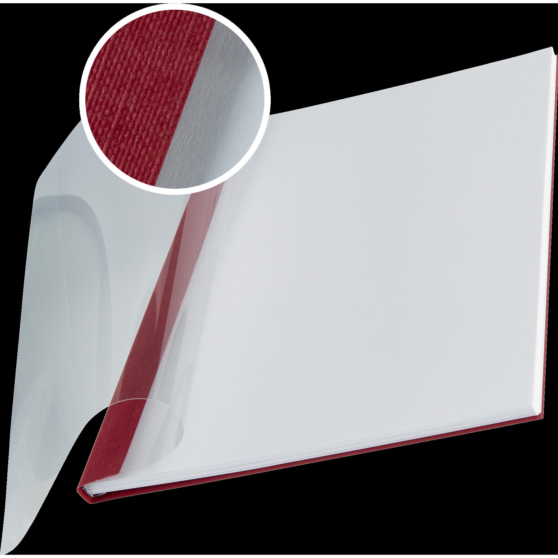 Thumbnail - Leitz, Mappe, impressBIND Mappen Soft Cover A4 10 Stk. - 7 mm, bordeaux (A4, 10 x)
