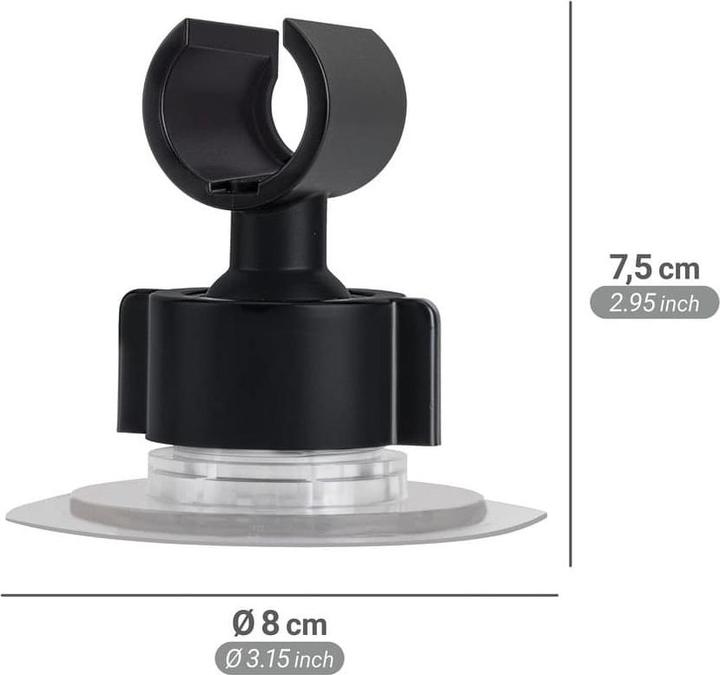 Produktbild Wenko Duschkopfhalter 360° schwarz