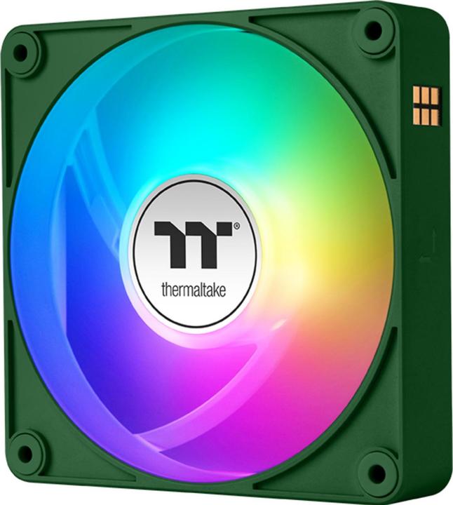 Actual product image Thermaltake TT CT140 EX Reverse ARGB PC Cooling Fan 3 Pack Racing Green (140 mm, 3 x)