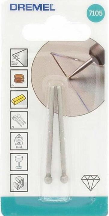 Produktbild Dremel Diamantbestückte Fräser Ø 4,4 mm (2 Stück)