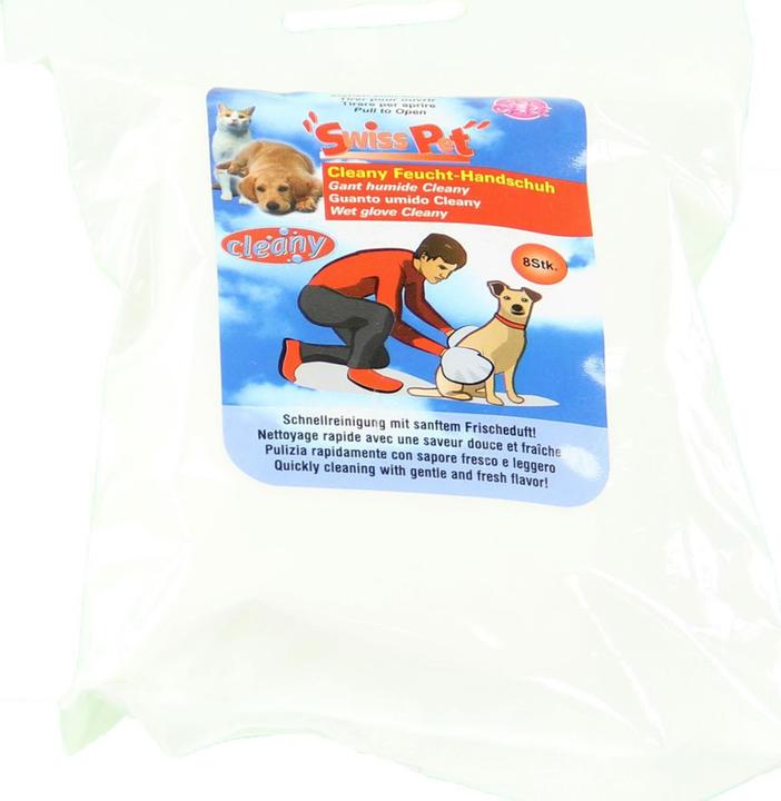 Actual product image Swisspet Cleany wet glove 8 pieces (Dog)