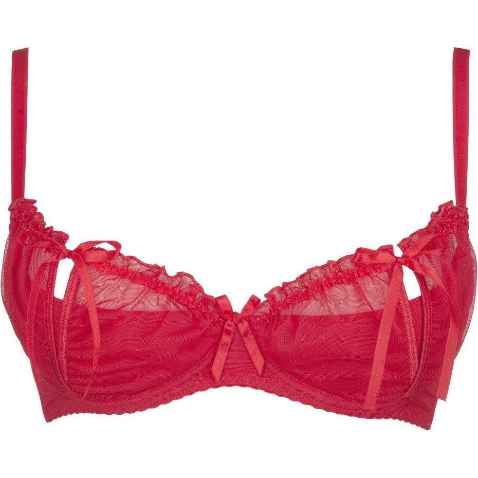 Axami, BH, V-8741PS Plus Size bra, Rot, (85 F, Einzelpack)