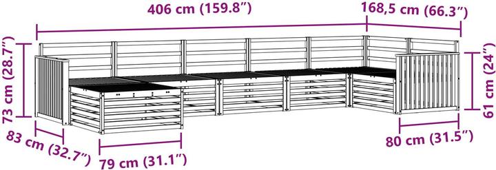 Produktbild vidaXL Outdoor-Sofa