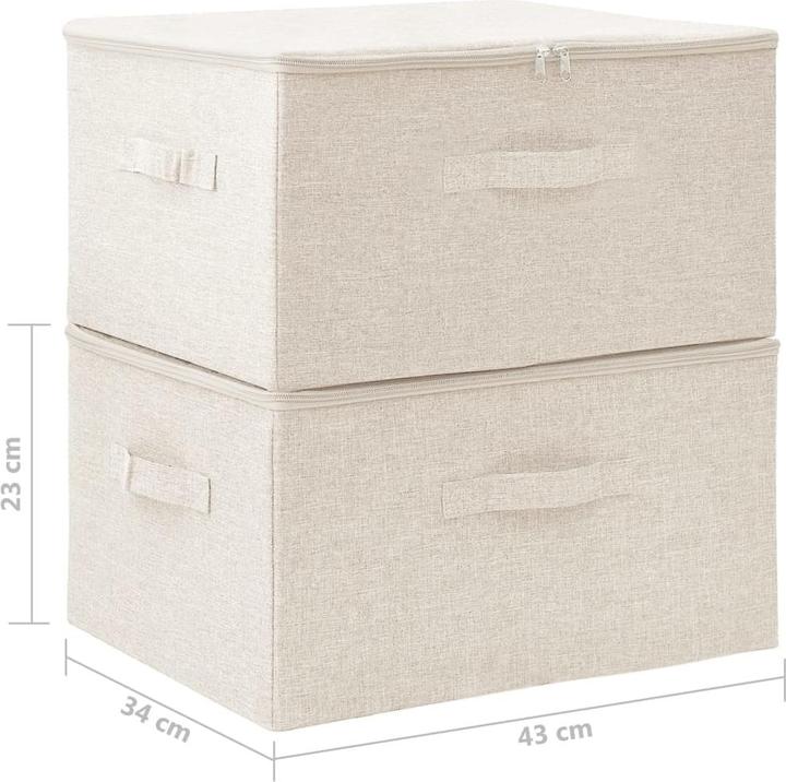 Actual product image vidaXL Aufbewahrungsbox (34 cm, 2x)