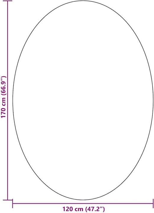 Produktbild vidaXL Polyester Teppich (170 x 120 cm)