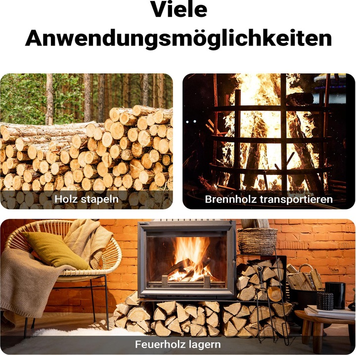 Produktbild Wiltec Handpackzange Ø30cm Holzzange 44cm Packzange Stahl Holzgreifer Forstzange (440 mm)