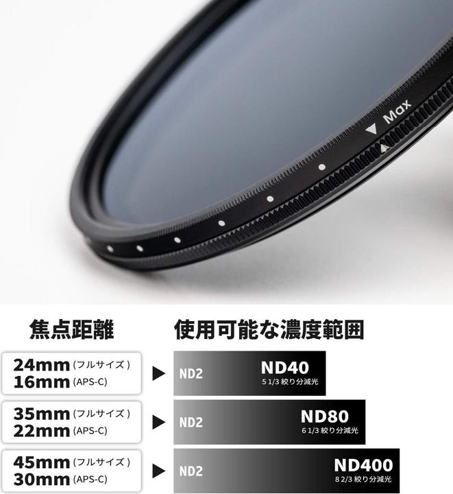 Immagine prodotto Cokin NUANCES NDX 2 400 82 mm (1 7 f stop) (82 mm, Filtri grigi, 82 mm)