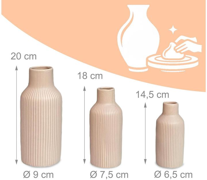 Actual product image Relaxdays Vase set (3x)