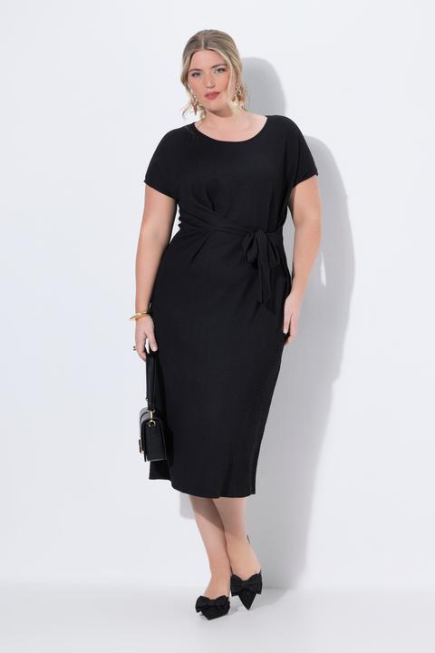 Produktbild Miamoda Jerseykleid, Midilänge, Drapierung mit Bindeband (46)