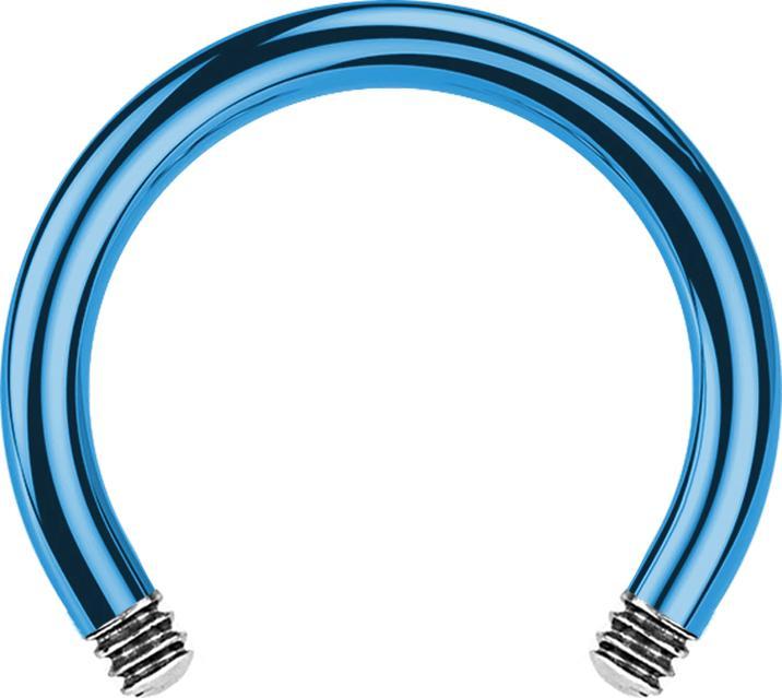 Produktbild Star Piercing Micro Circular Barbell-Stab hellblau (ohne Messing, Titan G23)