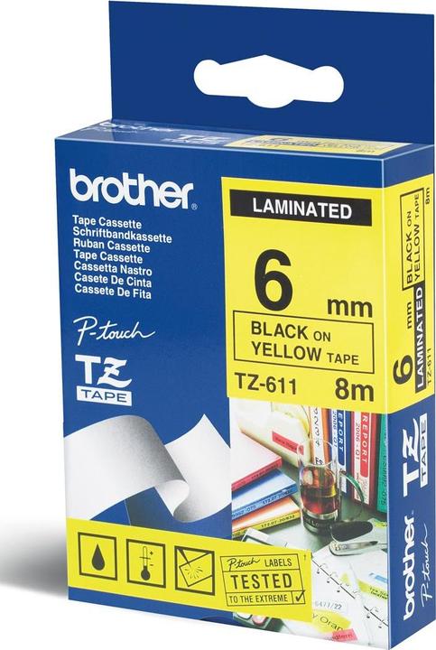 Immagine prodotto Brother Tze-611 (0.60 cm, Nero)