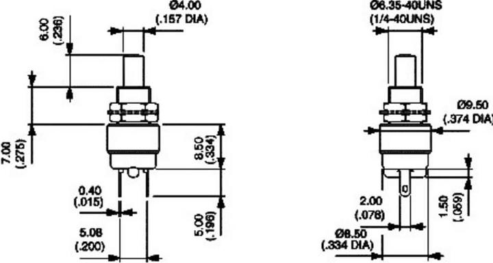 Produktbild APEM 9433NCDB Drucktaster 30 V/DC 0.1 A 1 x Aus/(Ein) tastend 1 St.