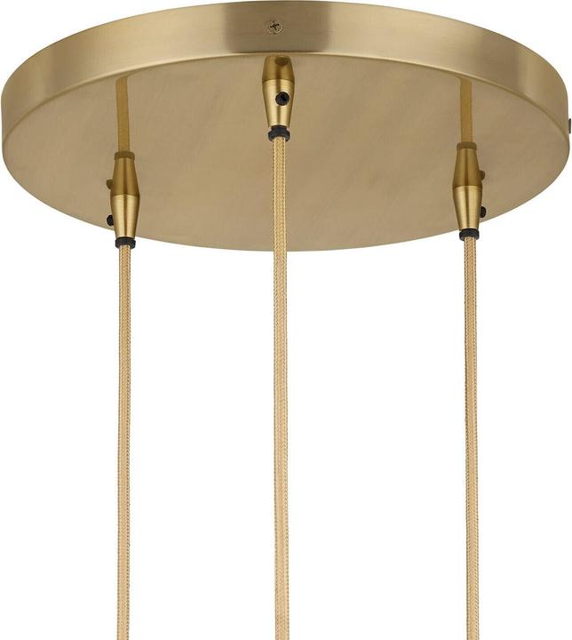 Actual product image Loberon Hängelampe Lunaras klar/antikmessing (E27)