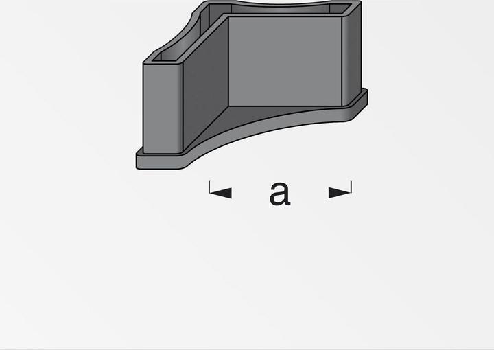 Actual product image Alfer Shelf foot PA