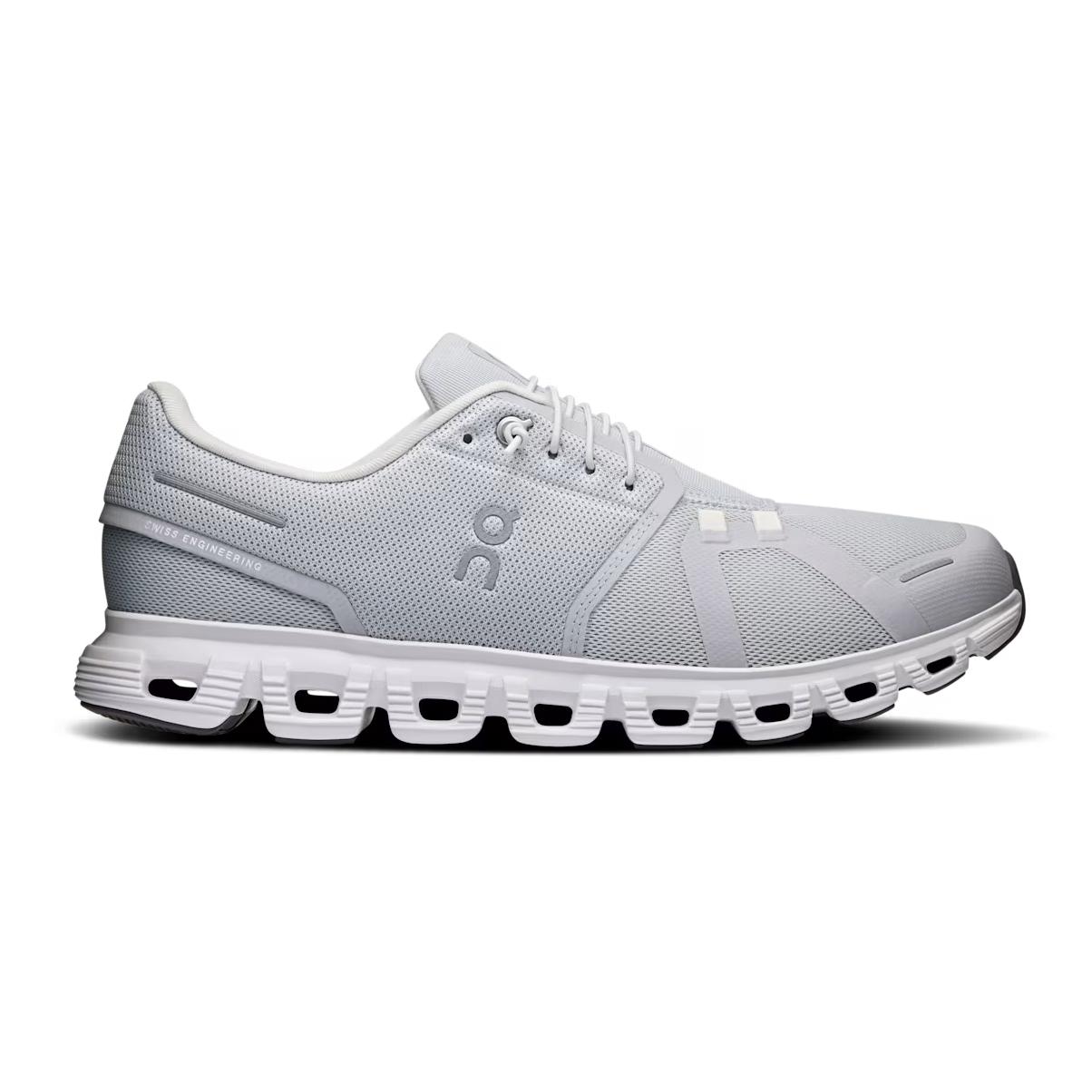 On Running, Mannen, Hardloopschoenen, Cloud 6 (44), Wit, Grijs